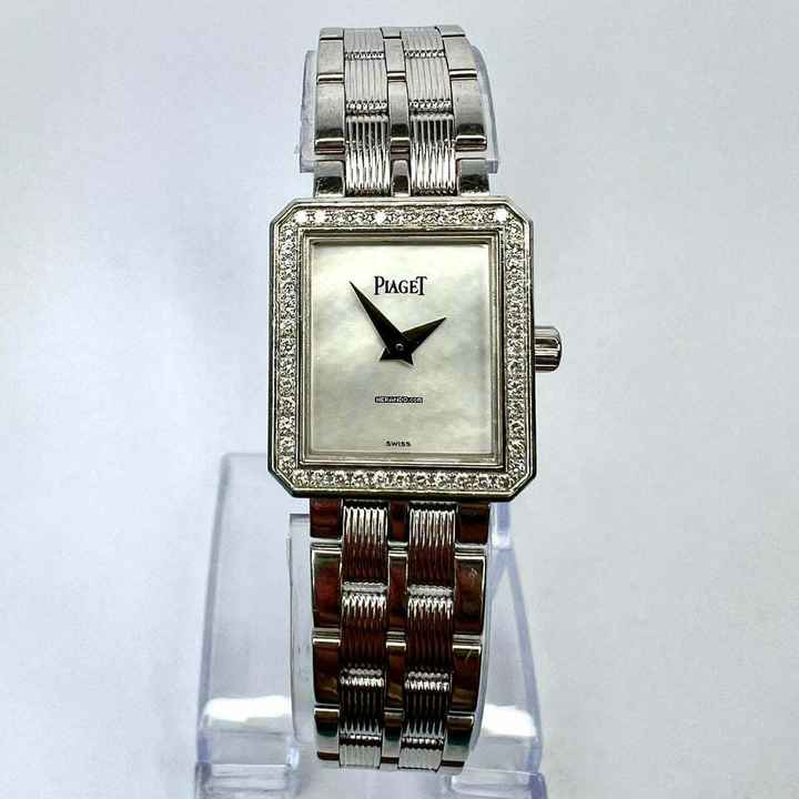  Piaget Protocole Quartz 20mm 18K White Gold FACTORY DIAMONDS Watch </h1> 