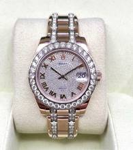 Thumbnail von Rolex Lady-Datejust Pearlmaster Rosegold Factory/Orig. Diamond Setting 34mm Box+Papers like NEW </h1>