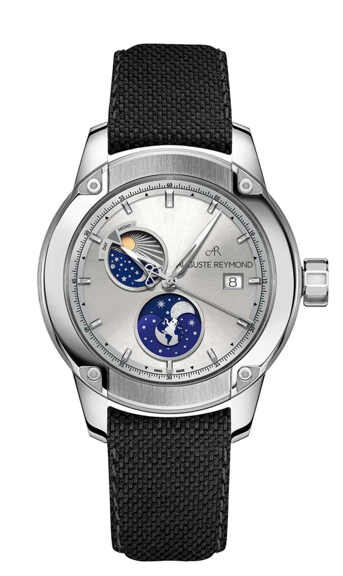 Auguste Reymond UNITY DAY & NIGHT Silber Optional: 4 different straps possible
