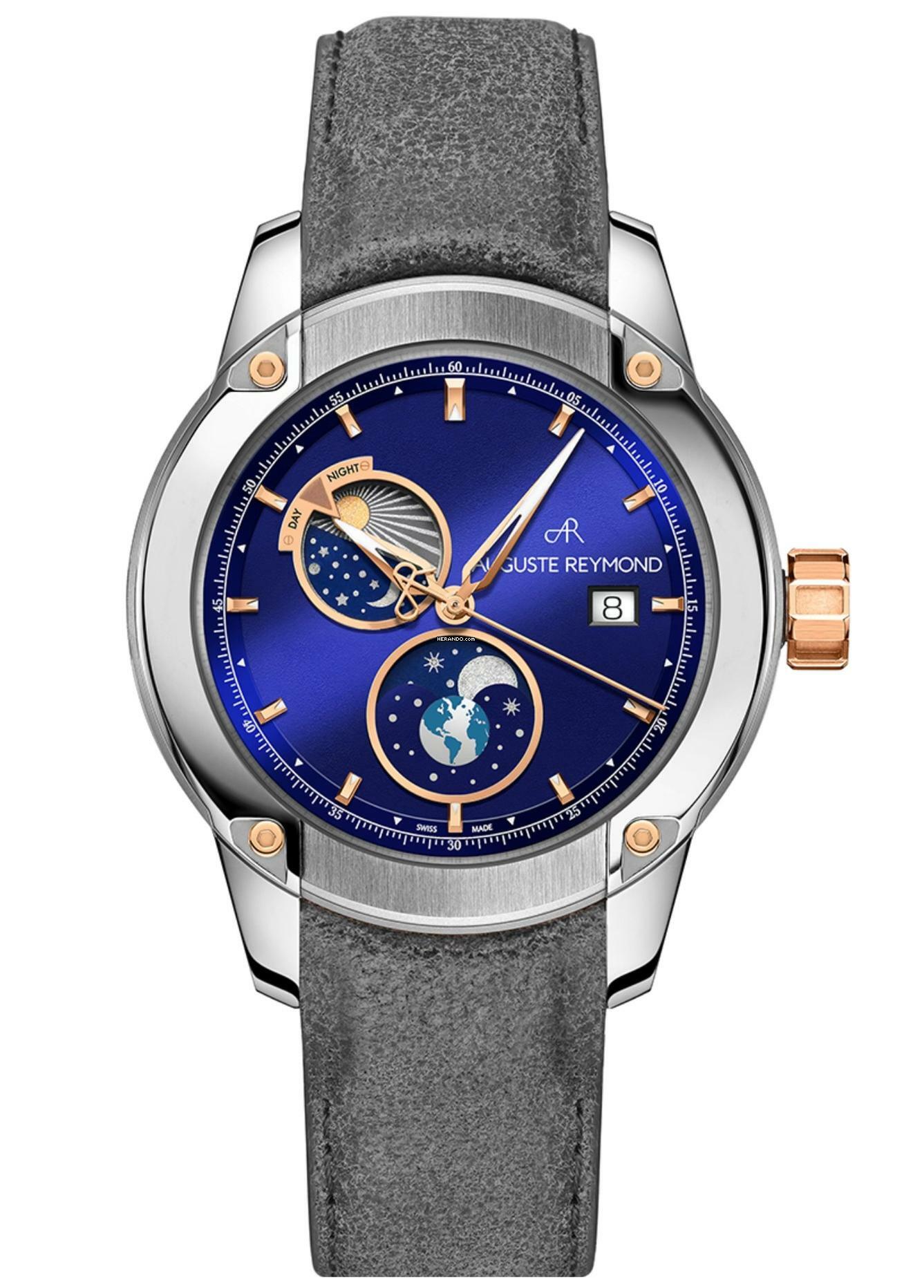 Auguste Reymond UNITY DAY & NIGHT Blue Optional: 3 different straps possible