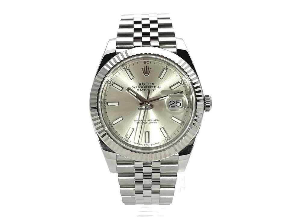  Rolex Datejust 41 Edelstahl Weißgold 126334 Silber Jubile </h1> 