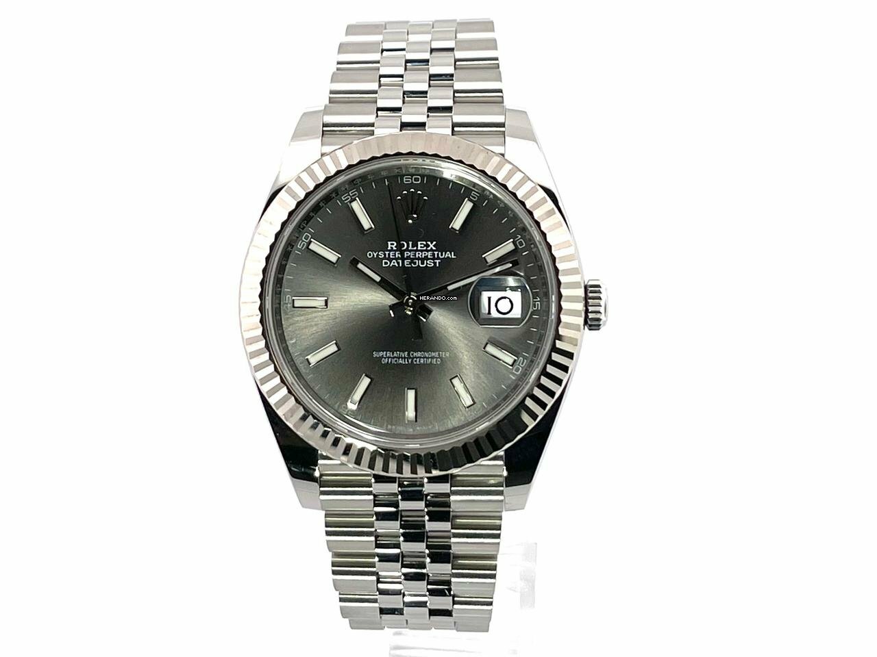  Rolex Datejust 41 Edelstahl Weißgold 126334 Rhodium Jubile </h1> 