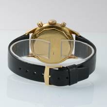 Thumbnail von Gübelin Chronograph Jumbo champagne dial valjoux 72 yellow gold 18KT 1950’s