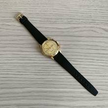 Thumbnail von Gübelin Chronograph Jumbo champagne dial valjoux 72 yellow gold 18KT 1950’s