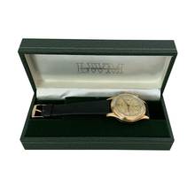 Thumbnail von Gübelin Chronograph Jumbo champagne dial valjoux 72 yellow gold 18KT 1950’s