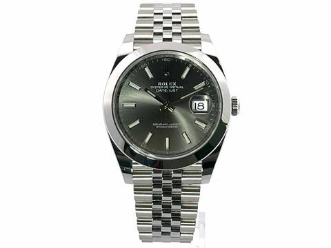  Rolex Datejust 41 Ref. 126300 Edelstahl Rhodium Index Jubile-Band </h1> 