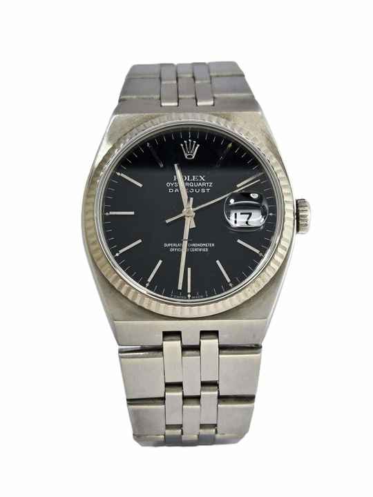  Rolex Datejust Oysterquartz rare black Dial 17014A 