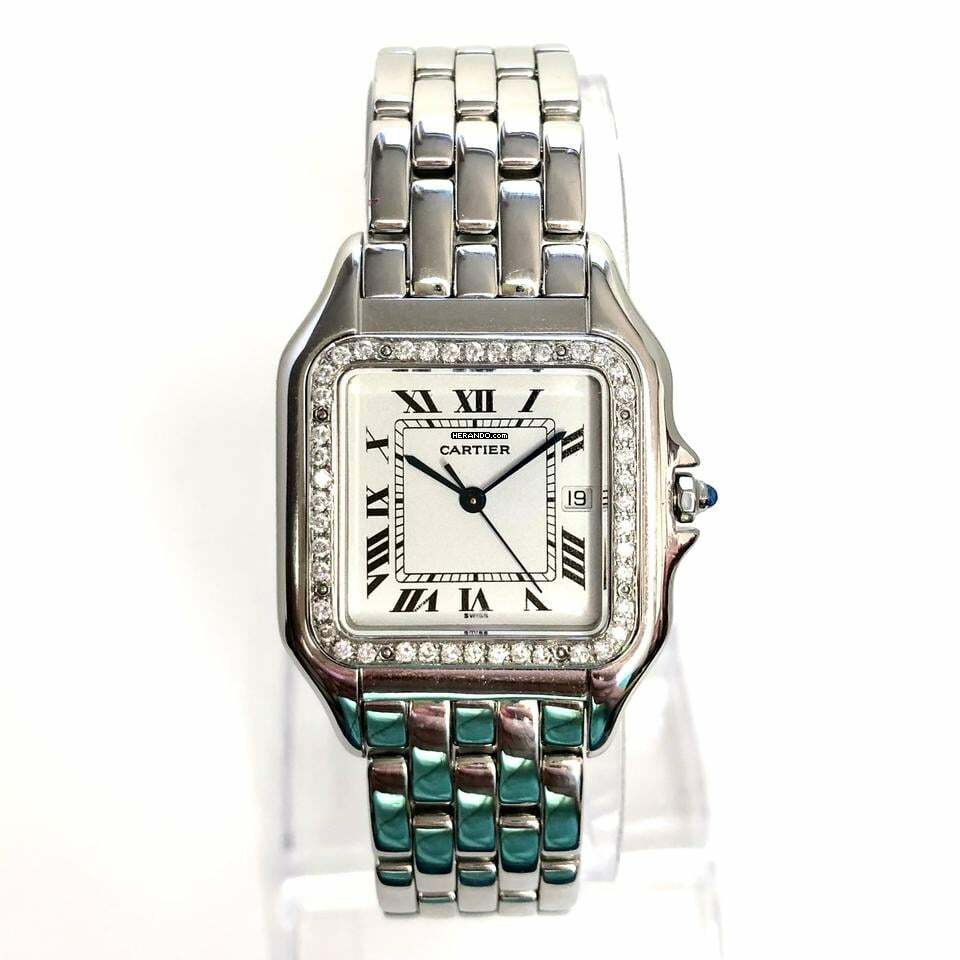 Cartier Panthère 29mm Steel 0.55TCW Diamond Watch </h1>