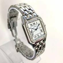 Thumbnail von Cartier Panthère 29mm Steel 0.55TCW Diamond Watch </h1>