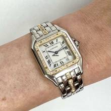 Thumbnail von Cartier Panthère Quartz 27mm 1 Row Gold 0.78TCW Diamond Watch </h1>