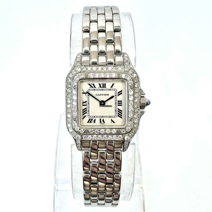  Cartier Panthère Quartz 23mm Quartz Steel 0.87TCW DIAMOND Watch </h1> 