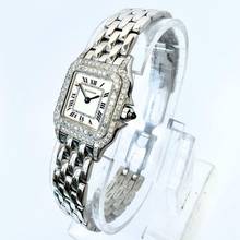 Thumbnail von Cartier Panthère Quartz 23mm Quartz Steel 0.87TCW DIAMOND Watch </h1>