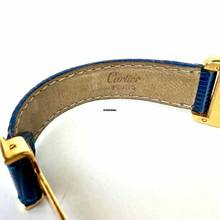 Thumbnail von Cartier Tank Quartz 21mm Goldplated Silver 0.65TCW Diamond Watch </h1>