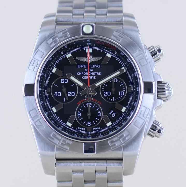  Breitling Chronomat 44 44mm B01 Black Dial Flying Fish Stahl Chronograph Automatic </h1> 