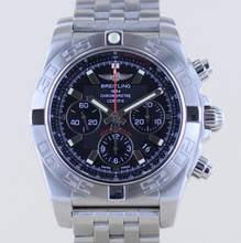 Thumbnail von Breitling Chronomat 44 44mm B01 Black Dial Flying Fish Stahl Chronograph Automatic </h1>