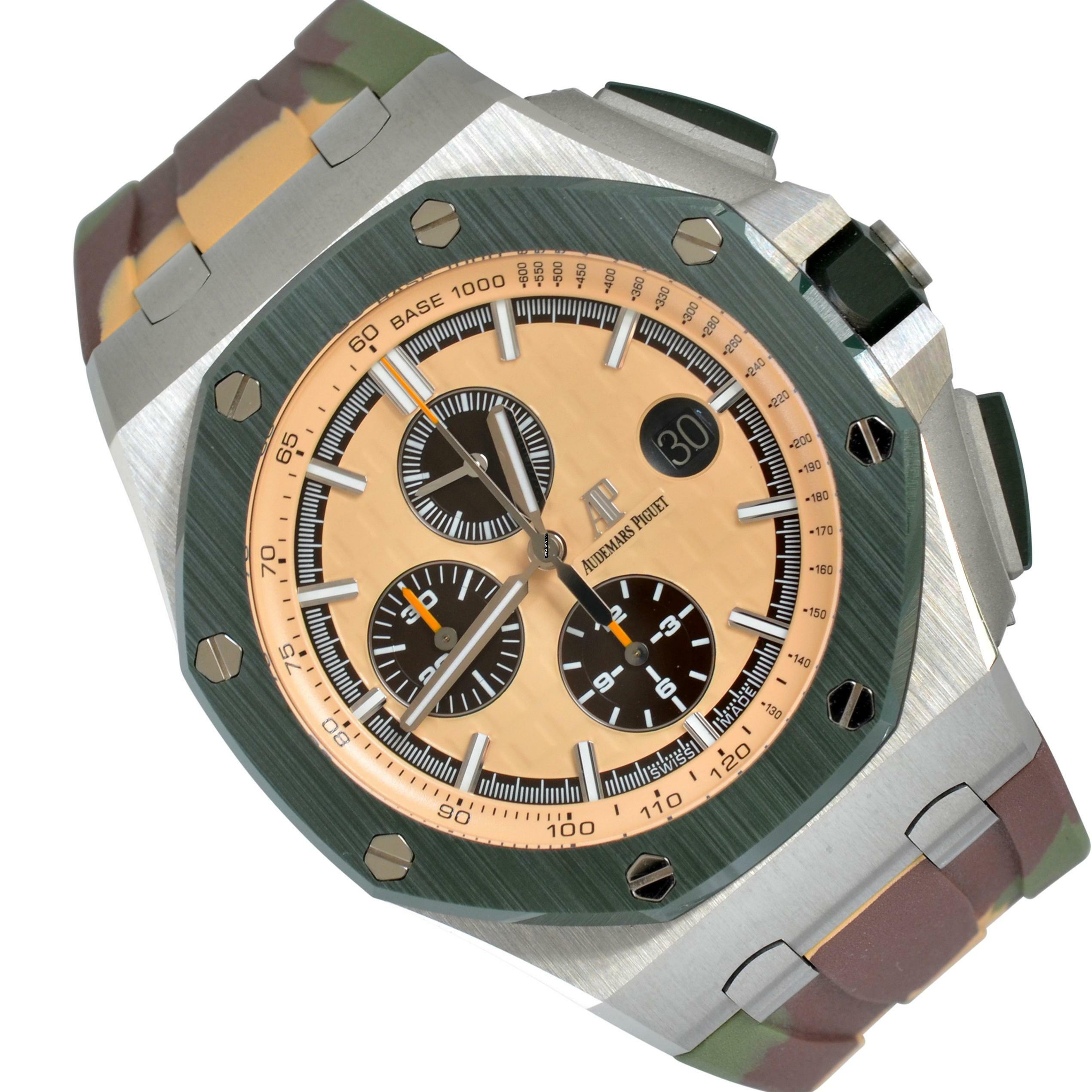  Audemars Piguet Royal Oak Offshore Chronograph 26400SO Chronograph Camo Full Set NEW 2021’s </h1> 