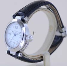 Thumbnail von Cartier Pasha C Date Automatic Stahl Klassiker Luxusuhr white arabic dial 35mm rar </h1>