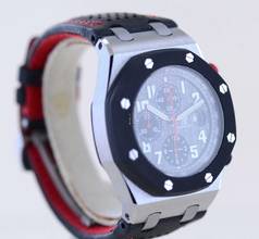 Thumbnail von Audemars Piguet Royal Oak Offshore Chronograph GSTAAD Limited Chronograph Titan grey arabic Dial rar </h1>