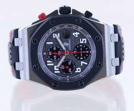 Thumbnail von Audemars Piguet Royal Oak Offshore Chronograph GSTAAD Limited Chronograph Titan grey arabic Dial rar </h1>