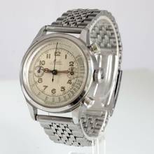 Thumbnail von Mido Multifort Multichrono “Tasti Tondi” Medical radium dial steel 1935’s </h1>