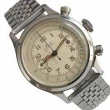 Thumbnail von Mido Multifort Multichrono “Tasti Tondi” Medical radium dial steel 1935’s </h1>