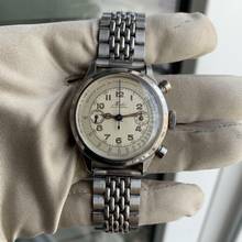 Thumbnail von Mido Multifort Multichrono “Tasti Tondi” Medical radium dial steel 1935’s </h1>