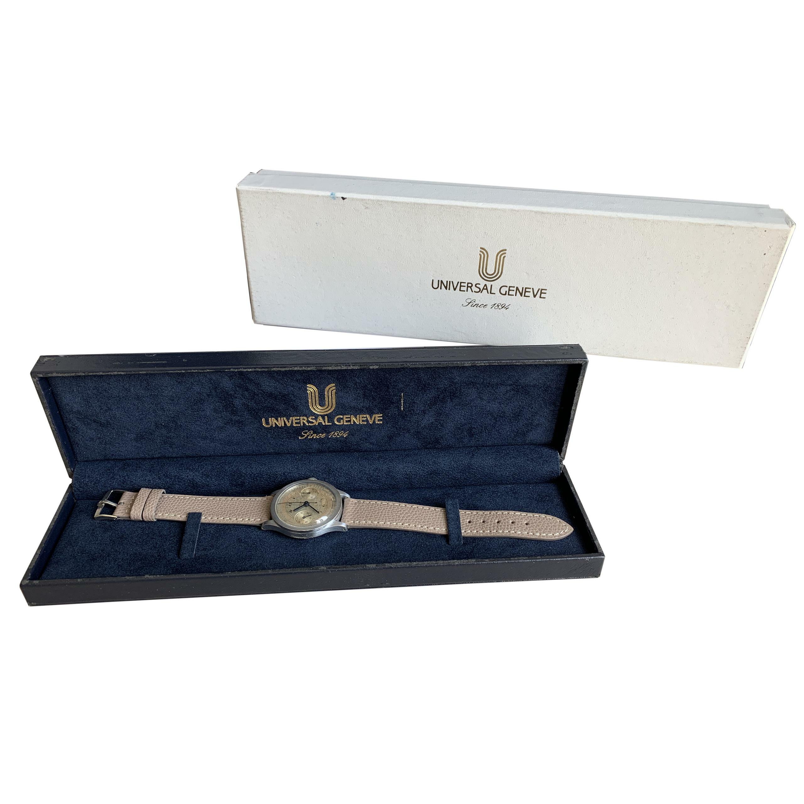 Thumbnail von Universal Genève Chronograph 5466 Compur first series 1936's </h1>