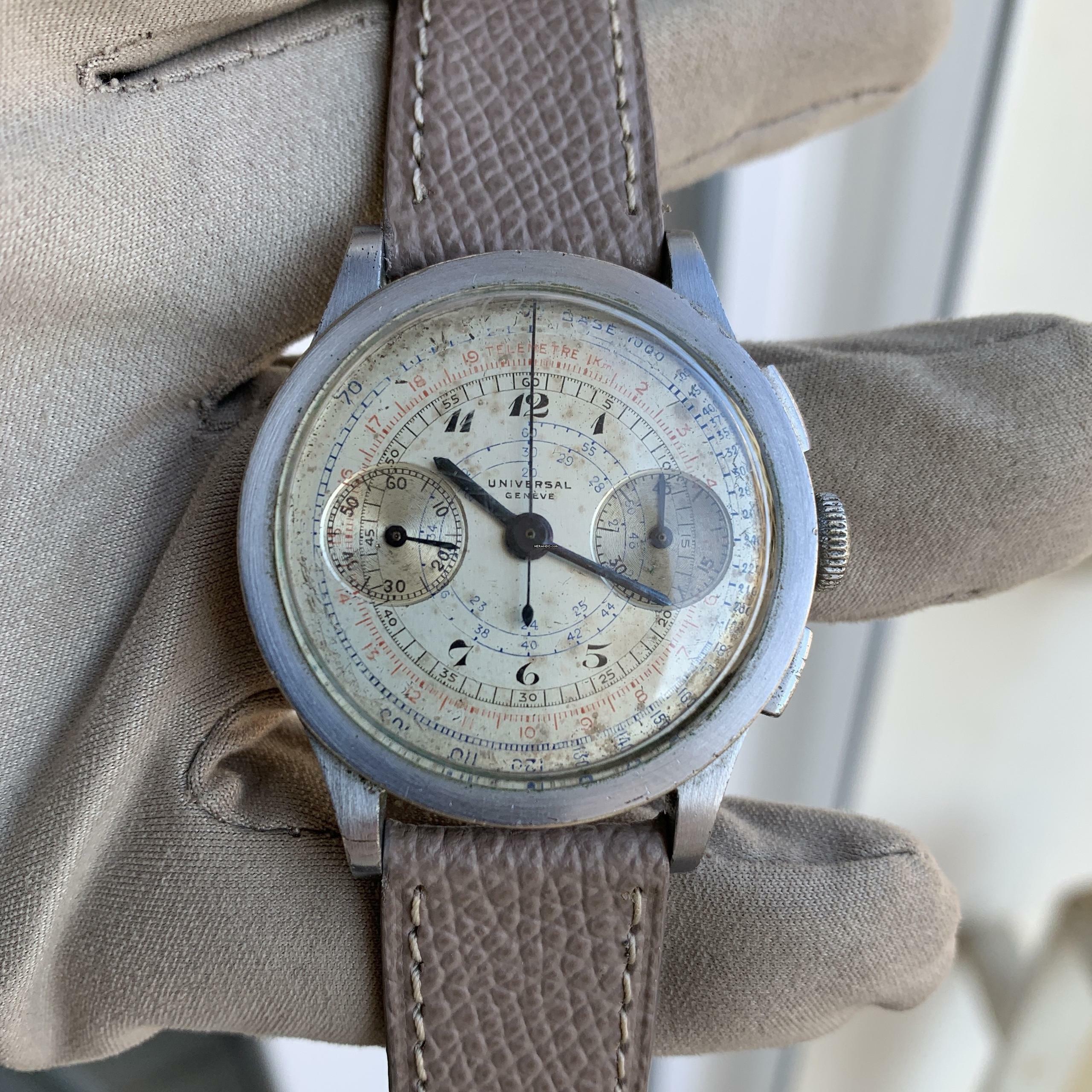 Thumbnail von Universal Genève Chronograph 5466 Compur first series 1936's </h1>