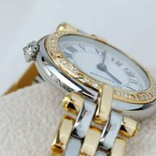 Thumbnail von Cartier Panthère VENDOME 24mm Quartz 3 Row Gold 0.30TCW Diamond Watch </h1>
