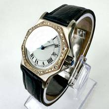 Thumbnail von Cartier Santos OCTAGON 31mm Quartz 2 Tone 0.38TCW Diamond Watch  </h1>