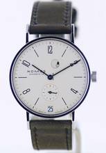 Thumbnail von NOMOS Tangente Gangreserve Datum schwarze Gangreserve 35 Peseux Cream Dial rar </h1>