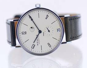 Thumbnail von NOMOS Tangente Gangreserve Datum schwarze Gangreserve 35 Peseux Cream Dial rar </h1>