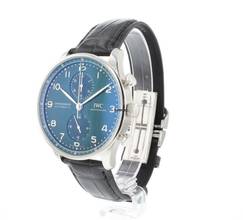 Thumbnail von IWC Portugieser Chronograph Green Dial Like New </h1>