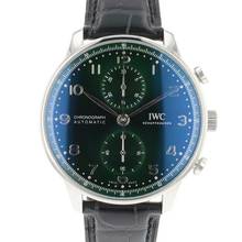 Thumbnail von IWC Portugieser Chronograph Green Dial Like New </h1>