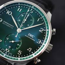 Thumbnail von IWC Portugieser Chronograph Green Dial Like New </h1>