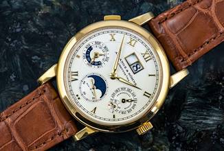 Thumbnail von A. Lange & Söhne Langematik Perpetual Calendar | 310.021 | in 18k Yellowgold | Full Set