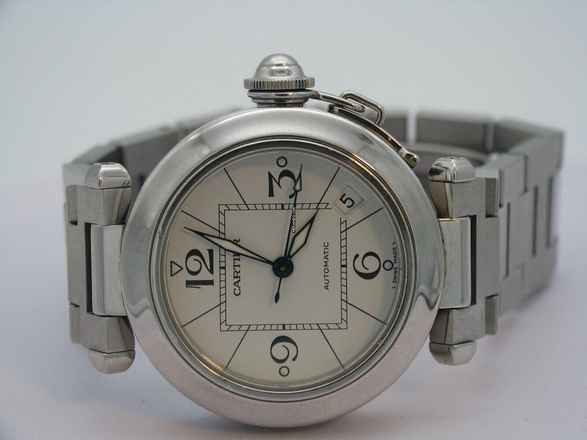  Cartier Pasha C Edelstahl Damenuhr Inkl Papiere / Ref 2324 / Ø 35mm </h1> 