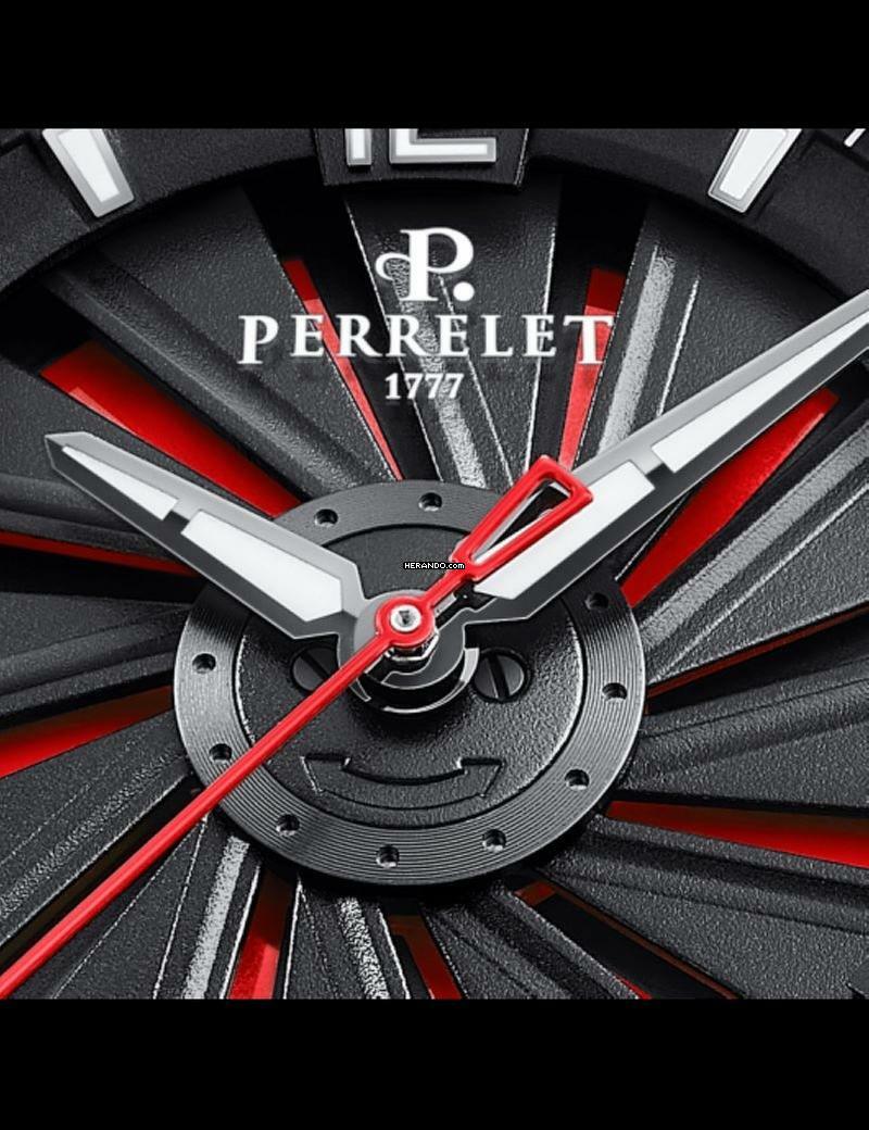 Thumbnail von Perrelet Turbine Titanium 41 Green optional in red blue and black Steel bracelet