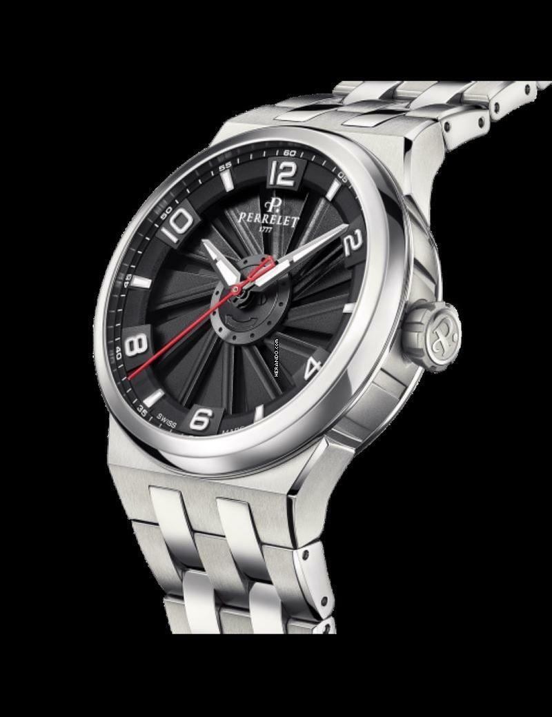 Thumbnail von Perrelet Turbine Titanium 41 Green optional in red blue and black Steel bracelet