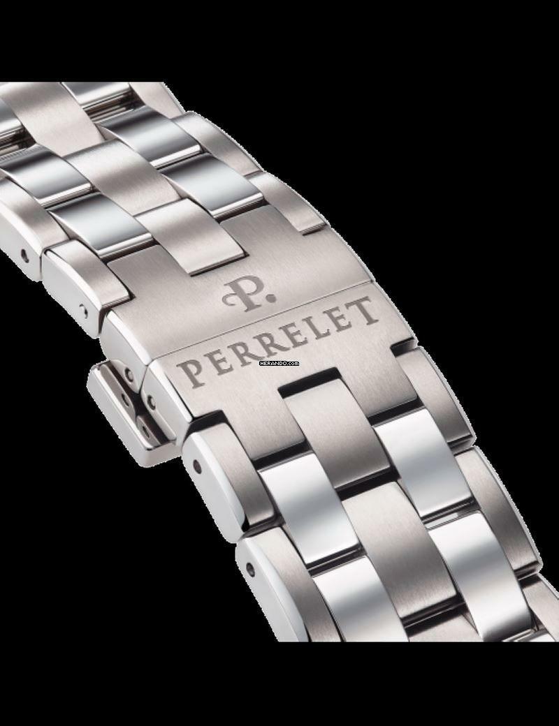 Thumbnail von Perrelet Turbine Titanium 41 Green optional in red blue and black Steel bracelet