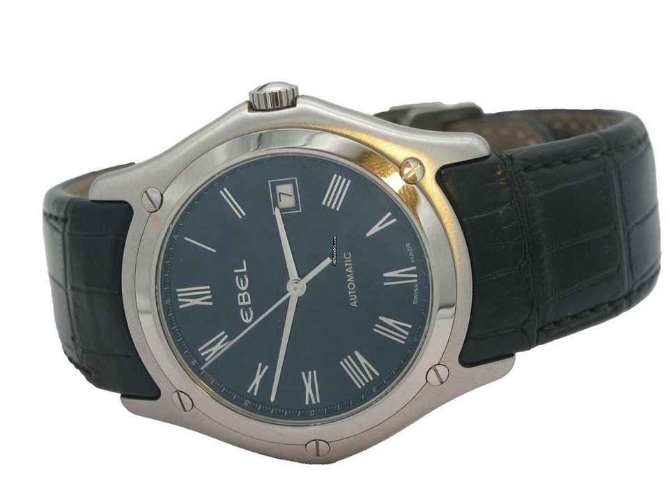  Ebel Classic Gents Herrenuhr / Black Dial / Edelstahl / Ref 9120f51 </h1> 