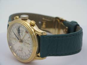 Thumbnail von DuBois 1785 Luna Chronograph Mit Mondphase / Edelstahl Vergoldet / Ø 37mm </h1>