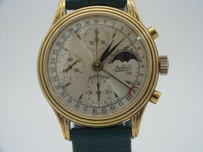 Thumbnail von DuBois 1785 Luna Chronograph Mit Mondphase / Edelstahl Vergoldet / Ø 37mm </h1>