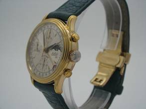 Thumbnail von DuBois 1785 Luna Chronograph Mit Mondphase / Edelstahl Vergoldet / Ø 37mm </h1>