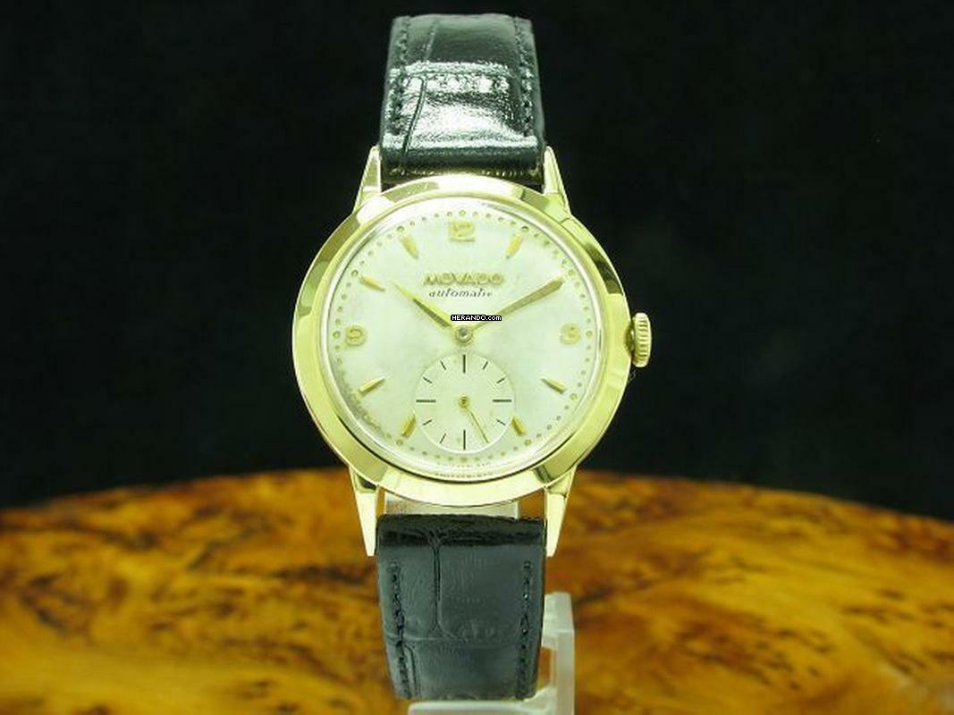  Movado 18kt 585 Gold Hammerautomatik Herrenuhr / Kaliber 115 / Ref 8426 </h1> 