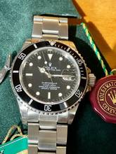 Thumbnail von Rolex Submariner Date Transitional Ref. 16800 Fullset 1985 </h1>