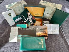 Thumbnail von Rolex Submariner Date Transitional Ref. 16800 Fullset 1985 </h1>