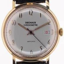 Thumbnail von Dechaux Gents Wristwatch Antichoc Chronomètre Chronometer # 2038 </h1>
