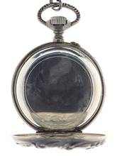 Thumbnail von Swiss Mans Pocket Watch open face Silver – Case all over decorated Silver – Cuvette </h1>