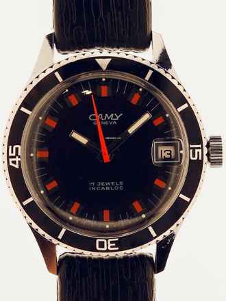  Camy Gents manual wind sportive wristwatch  